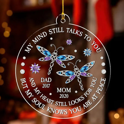 Acrylic Ornament with Butterfly Memorial Design Thoughtful Keepsake Gift for Loved One Remembrance